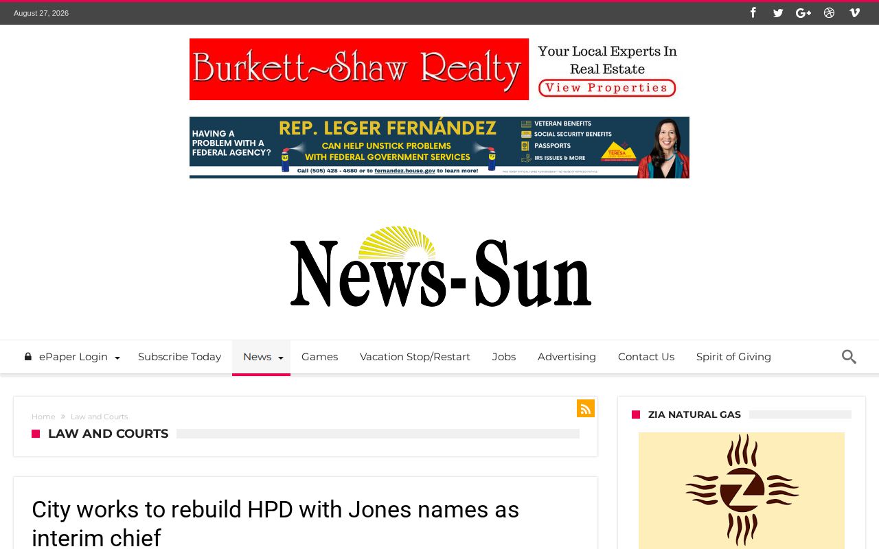 Hobbs News-Sun Law and Courts category for Lea County area reporting