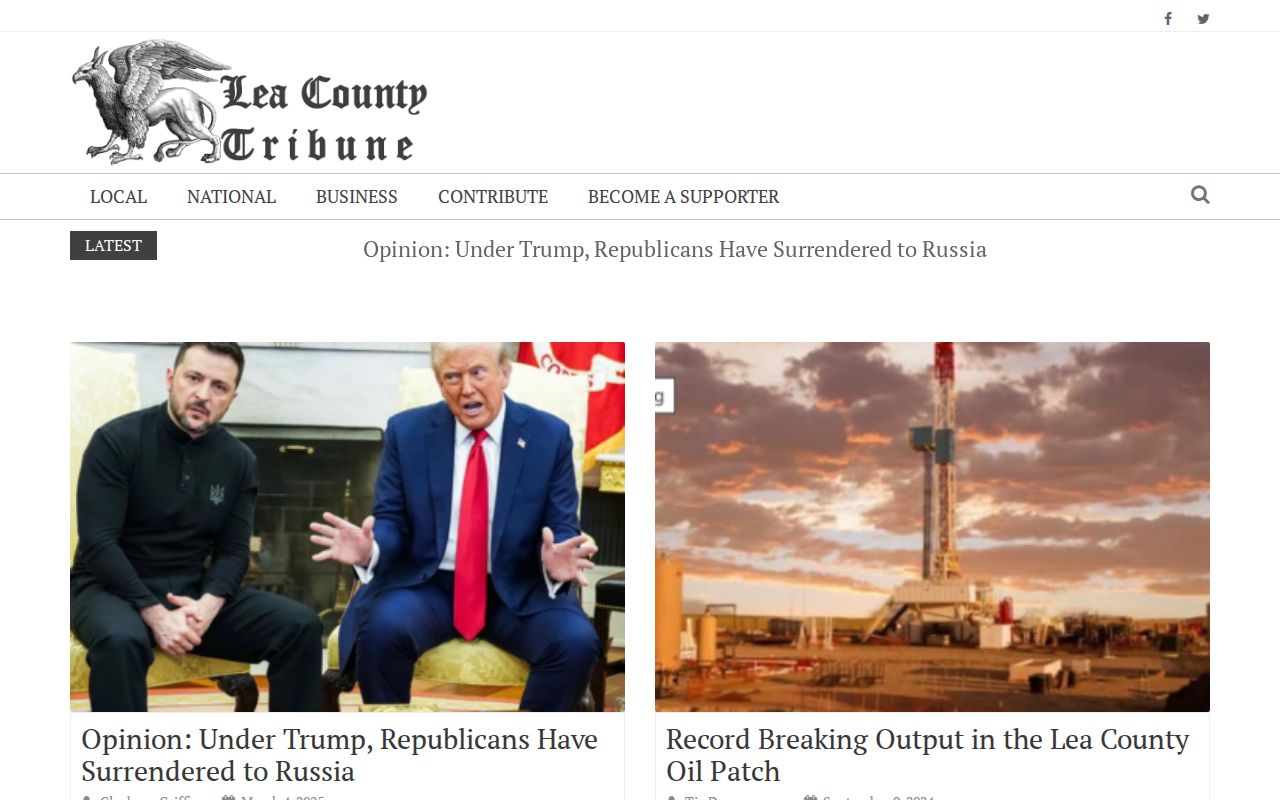 Lea County Tribune local news homepage